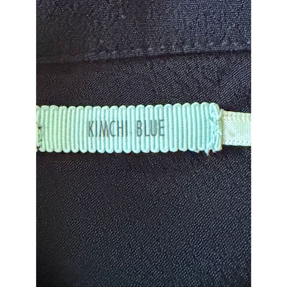 Kimchi Blue Black Button Front Dress Open Back Fit Flare Urban Outfitters S - Picture 2 of 6